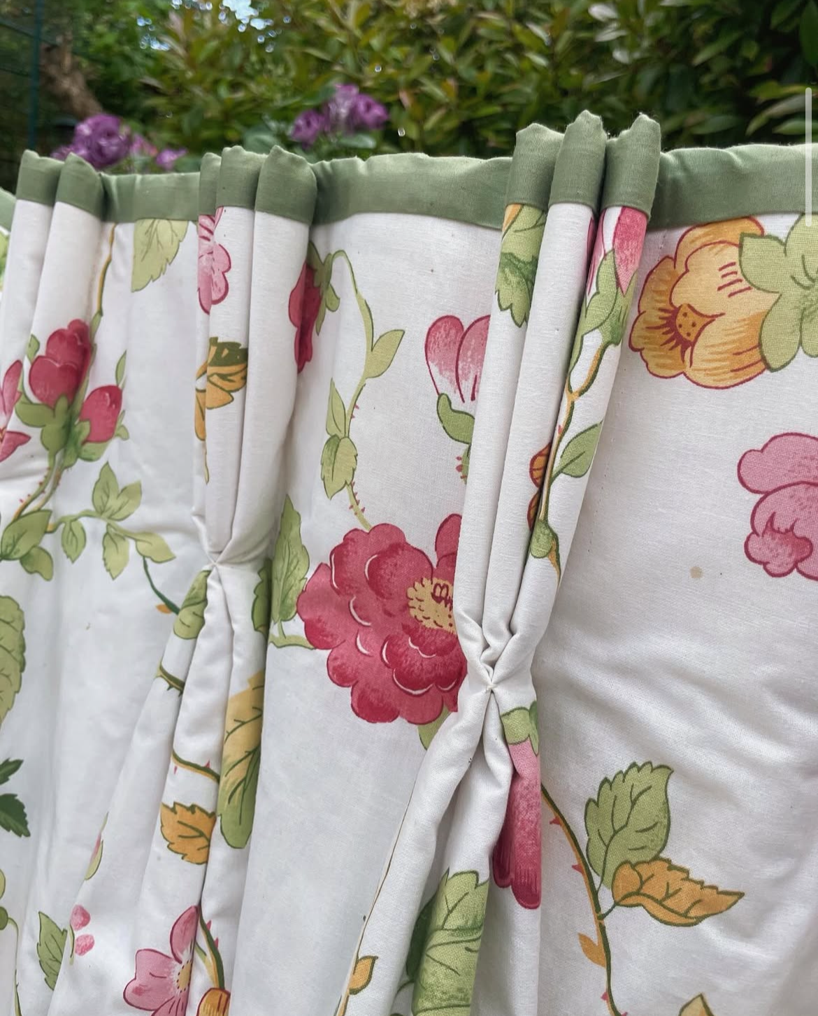 Pair of Vintage Jane Churchill curtains in the fabric ‘Mildmay’