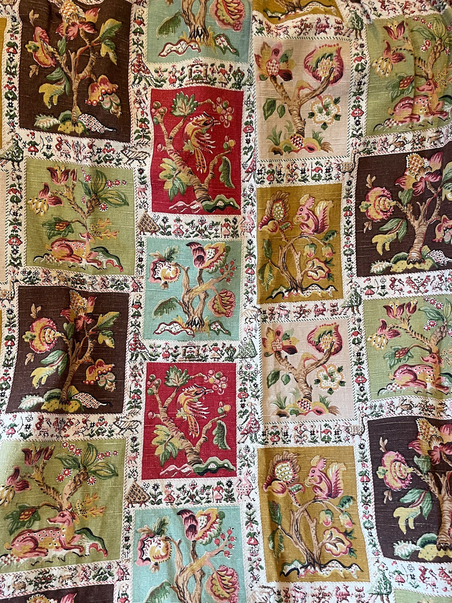 Vintage linen curtains