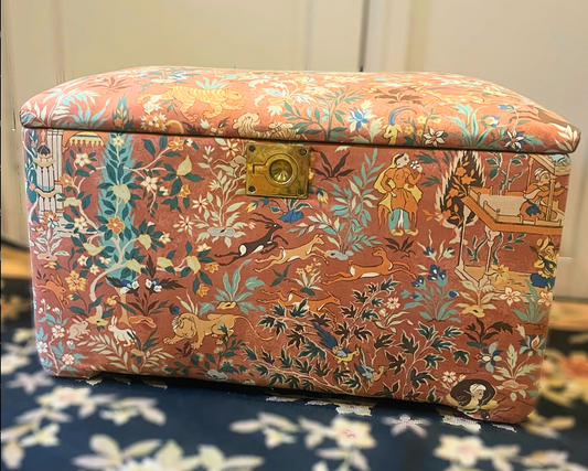 Vintage Upholstered Trunk