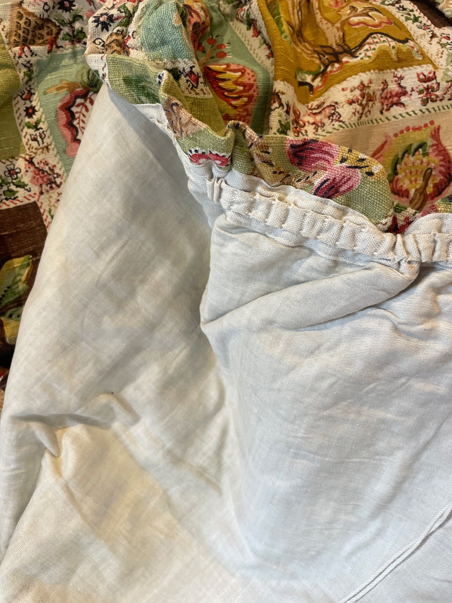 Vintage linen curtains