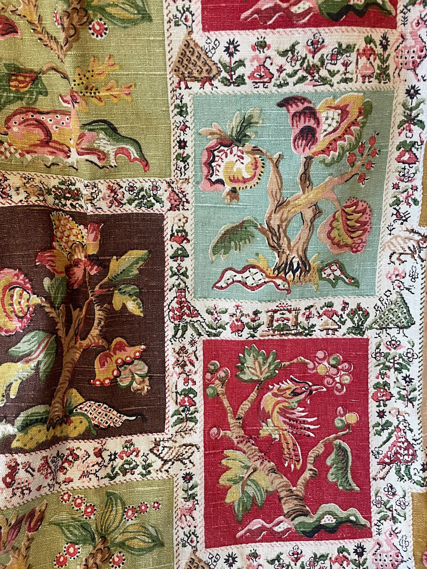 Vintage linen curtains