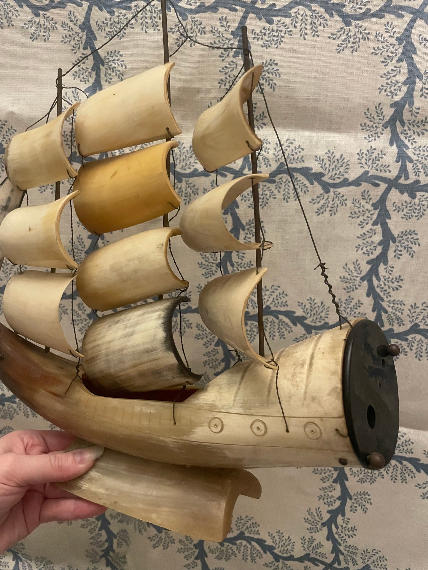Vintage Horn model boat