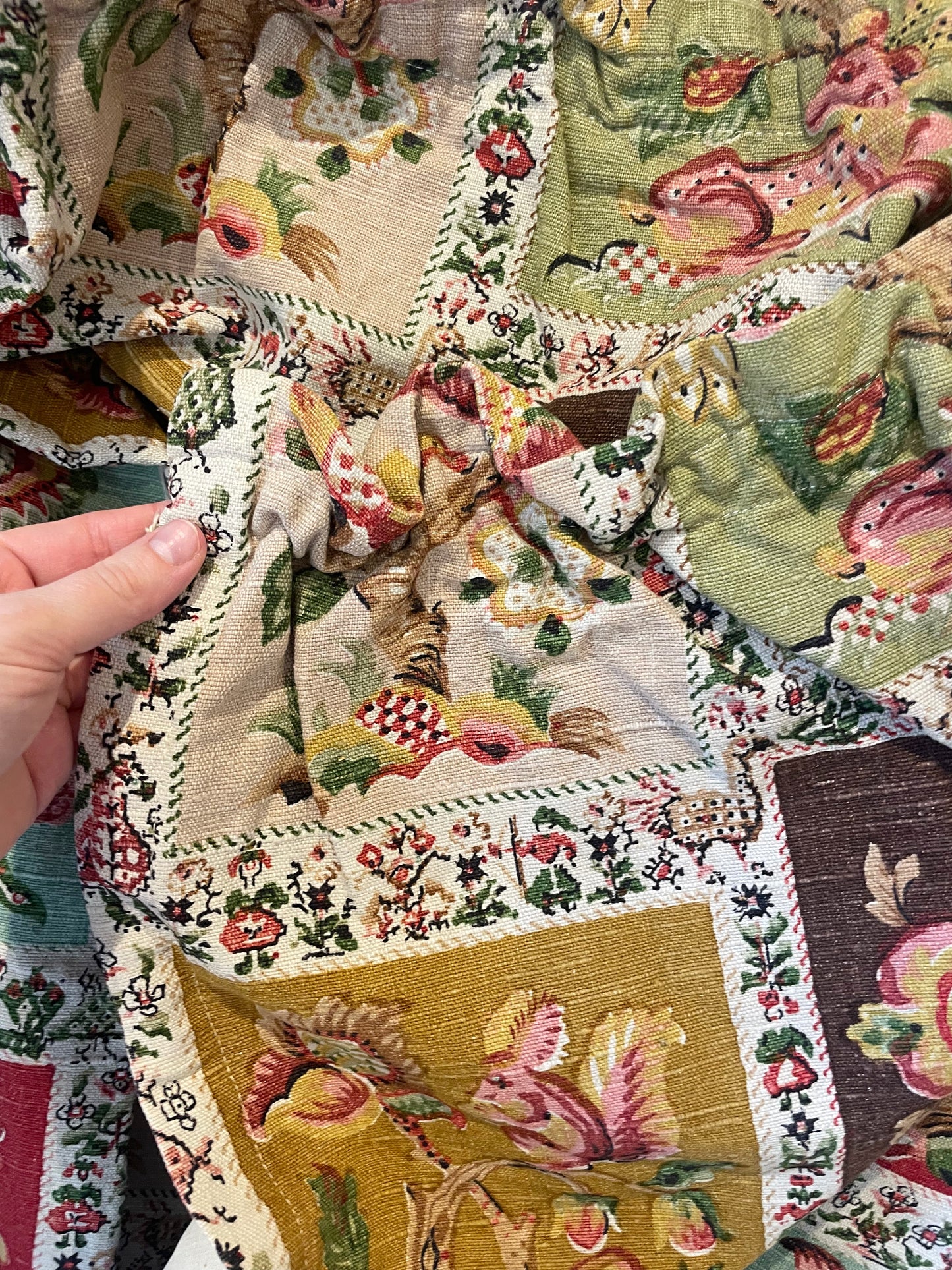 Vintage linen curtains