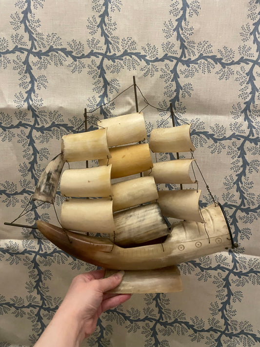 Vintage Horn model boat