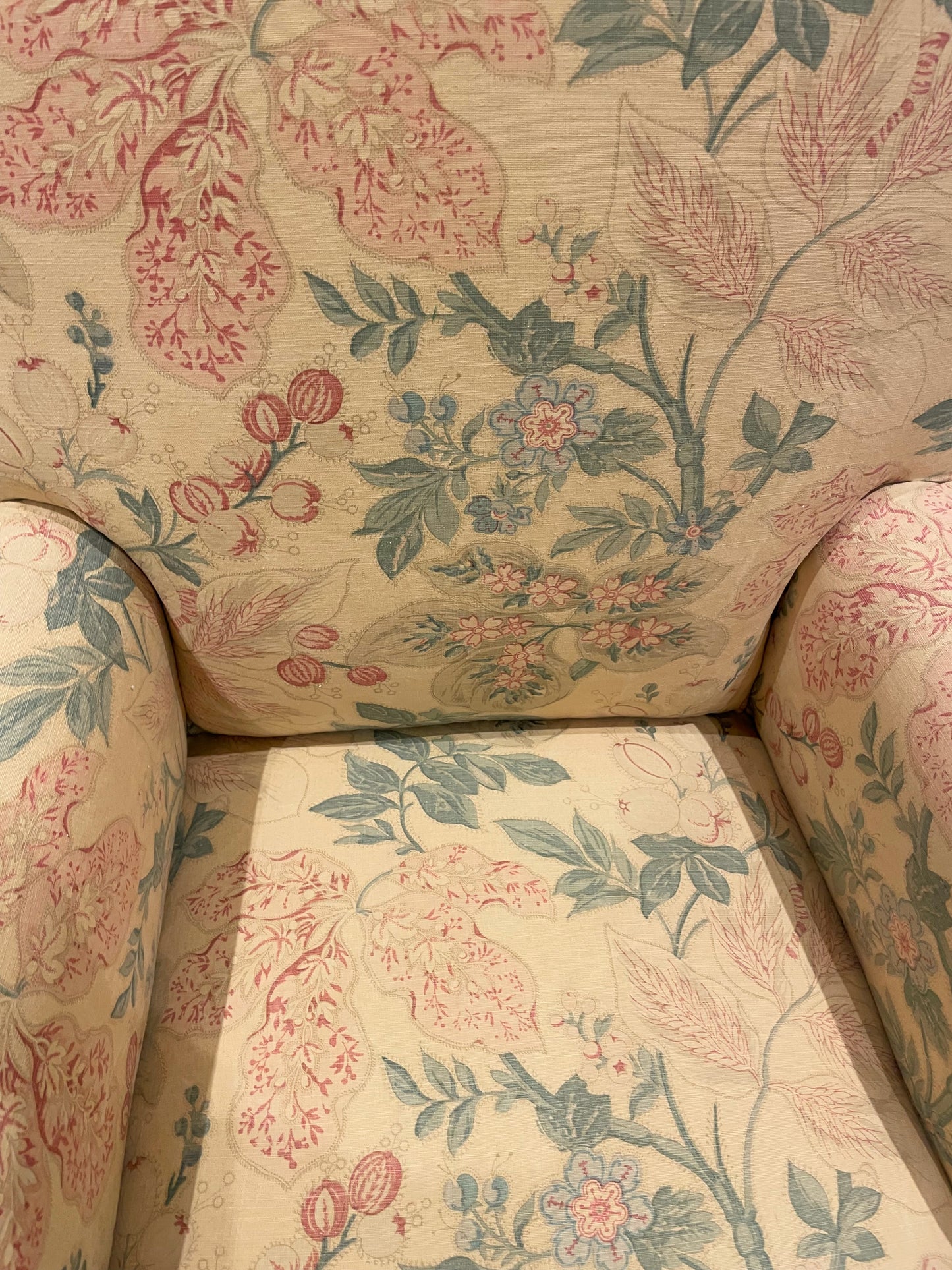 Bennison ‘Wheatflower’ skirted chair