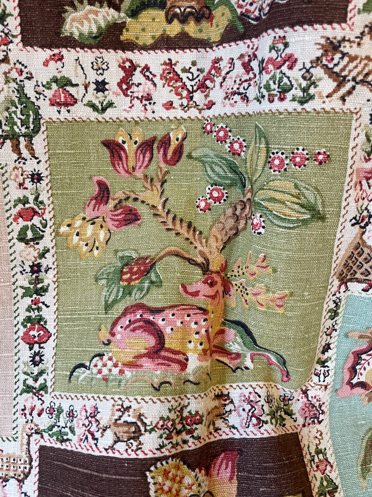 Vintage linen curtains