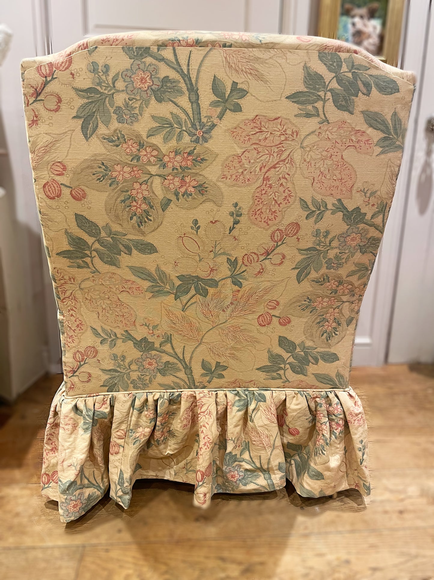 Bennison ‘Wheatflower’ skirted chair