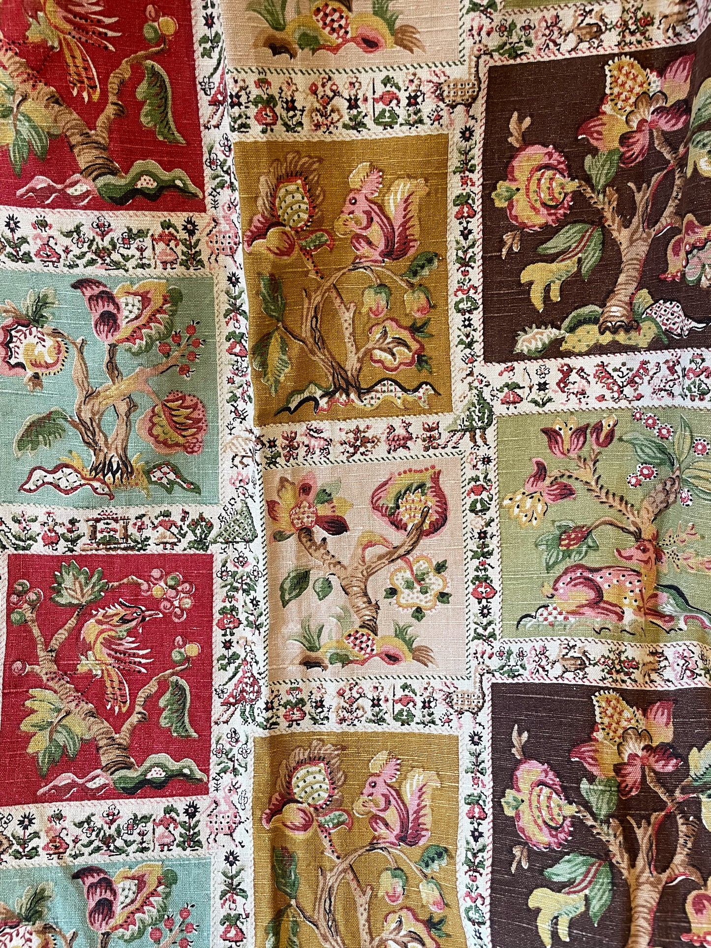 Vintage linen curtains
