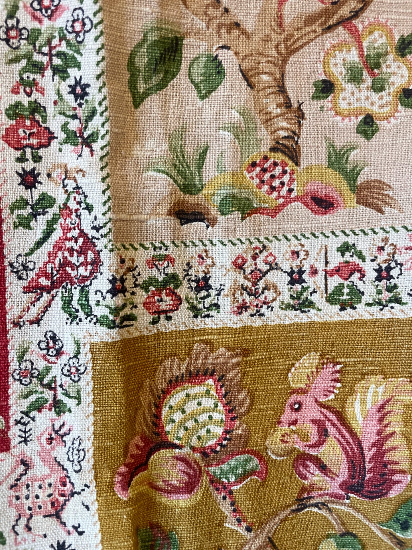 Vintage linen curtains