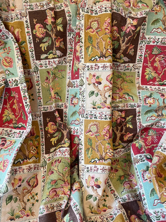 Vintage linen curtains